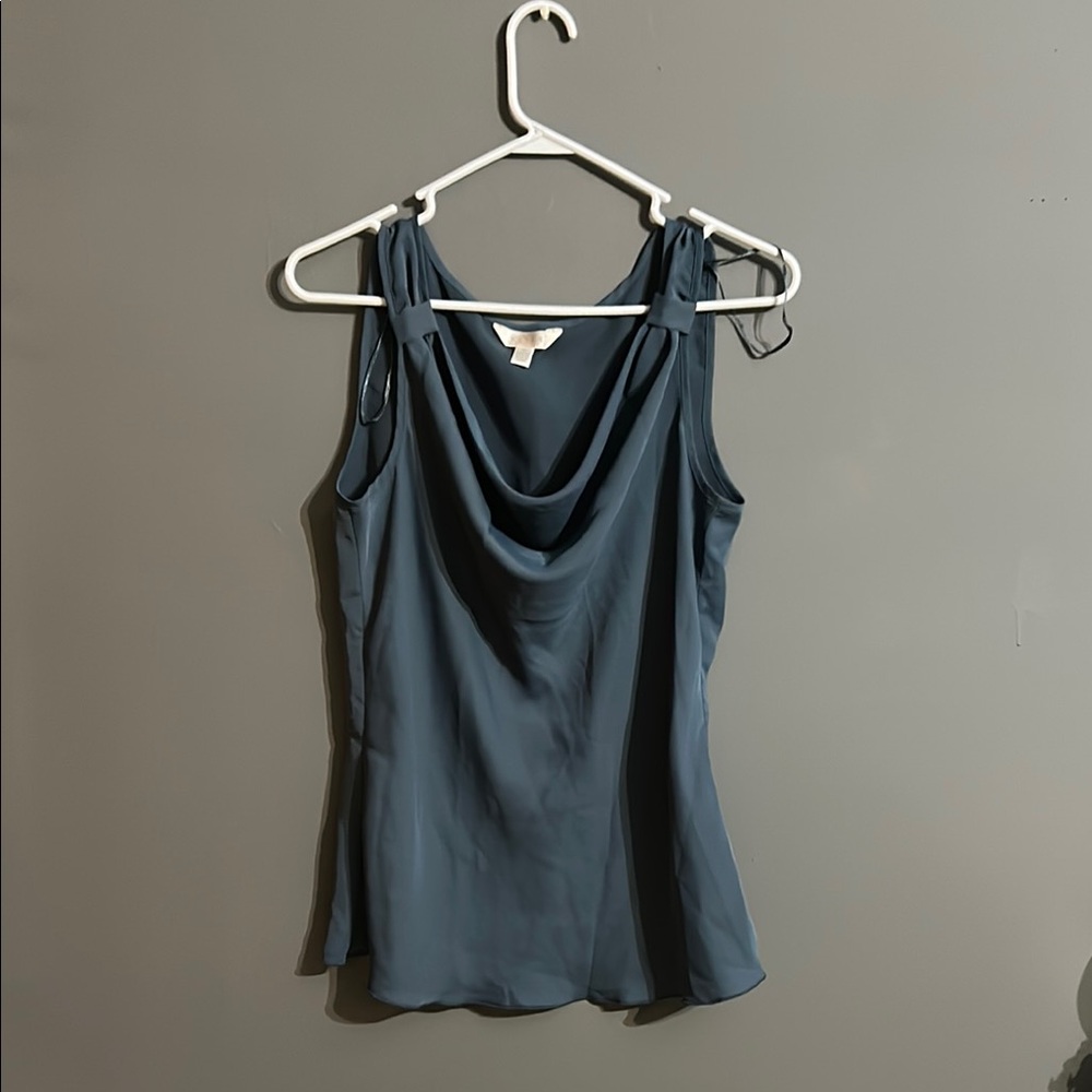 Kenar Blue Fitted Sleeveless Camisole